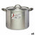 Kochtopf mit Deckel Kinvara Silberfarben Aluminium 33 x 21,5 x 26 cm Ø 24 cm (6 Stück)