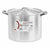 Kochtopf mit Deckel Kinvara Silberfarben Aluminium 38 x 25 x 31 cm (4 Stück)