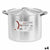 Kochtopf mit Deckel Kinvara Silberfarben Aluminium 38 x 25 x 31 cm (4 Stück)