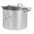 Kochtopf mit Deckel Kinvara Silberfarben Aluminium 46 x 30 x 37 cm Ø 34 cm (2 Stück)
