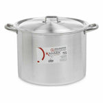 Kochtopf mit Deckel Kinvara Silberfarben Aluminium 48,5 x 31 x 39 cm Ø 36 cm (2 Stück)