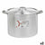 Kochtopf mit Deckel Kinvara Silberfarben Aluminium 48,5 x 31 x 39 cm Ø 36 cm (2 Stück)