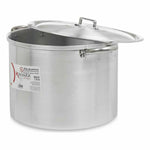 Kochtopf mit Deckel Kinvara Silberfarben Aluminium 48,5 x 31 x 39 cm Ø 36 cm (2 Stück)