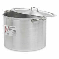 Kochtopf mit Deckel Kinvara Silberfarben Aluminium 48,5 x 31 x 39 cm Ø 36 cm (2 Stück)