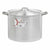 Kochtopf mit Deckel Kinvara Silberfarben Aluminium 50,5 x 32 x 41 cm Ø 36 cm (2 Stück)