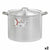 Kochtopf mit Deckel Kinvara Silberfarben Aluminium 50,5 x 32 x 41 cm Ø 36 cm (2 Stück)