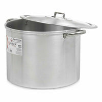 Kochtopf mit Deckel Kinvara Silberfarben Aluminium 50,5 x 32 x 41 cm Ø 36 cm (2 Stück)