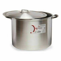 Kochtopf mit Deckel Kinvara Silberfarben Aluminium 53 x 34 x 43 cm (2 Stück)