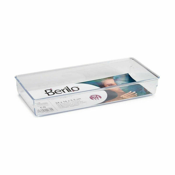 Mehrzweck-Organizer Berilo CH99113 Durchsichtig Kunststoff 15,5 x 5,5 x 34,5 cm Mehrzweck (36 Stück)