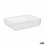 Mehrzweck-Organizer Durchsichtig Kunststoff 24 x 5,5 x 15,8 cm Mehrzweck (36 Stück)