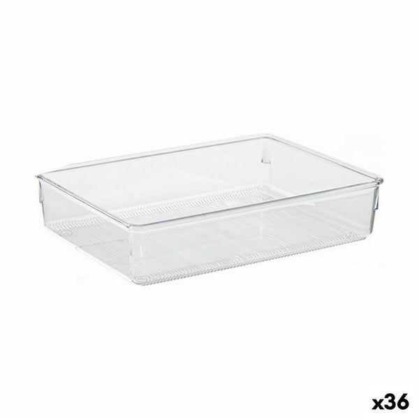 Mehrzweck-Organizer Durchsichtig Kunststoff 24 x 5,5 x 15,8 cm Mehrzweck (36 Stück)