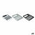 Besteckkasten Kinvara Weiß Schwarz Grau Kautschuk Polypropylen TPR 32,5 x 4,5 x 40,5 cm (12 Stück)