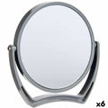 Vergrößerungsspiegel Berilo BMJ-12605-GREY Grau Kristall Kunststoff 19 x 18,7 x 2 cm (6 Stück)