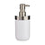 Seifenspender Berilo BP15-001-2 Weiß Silberfarben Kunststoff 350 ml 8 x 17 x 9 cm (6 Stück)