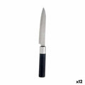 Küchenmesser Kinvara Schwarz Silberfarben Edelstahl Kunststoff 3 x 23,5 x 2 cm (12 Stück)