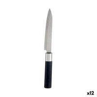 Küchenmesser Kinvara Schwarz Silberfarben Edelstahl Kunststoff 3 x 23,5 x 2 cm (12 Stück)