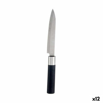 Küchenmesser Kinvara Schwarz Silberfarben Edelstahl Kunststoff 3 x 23,5 x 2 cm (12 Stück)