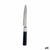 Küchenmesser Kinvara Schwarz Silberfarben Edelstahl Kunststoff 3 x 23,5 x 2 cm (12 Stück)