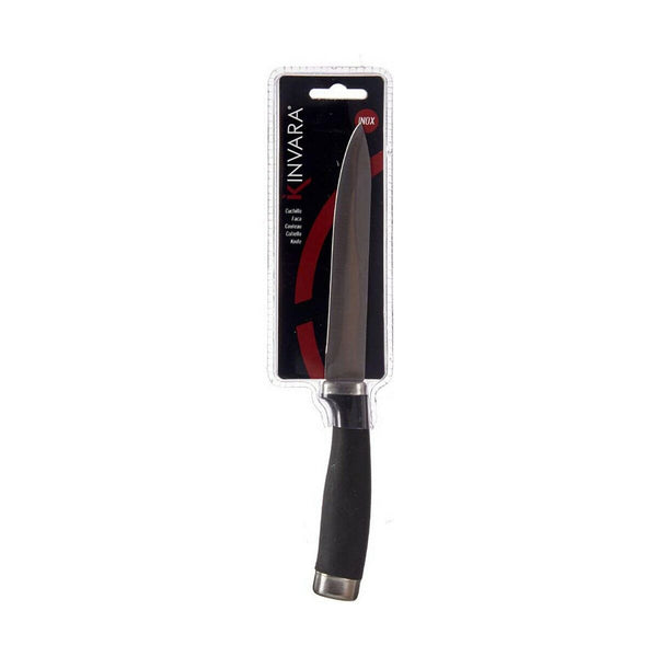 Küchenmesser Kinvara Schwarz Silberfarben Edelstahl Kunststoff 3 x 23,5 x 2 cm (12 Stück)