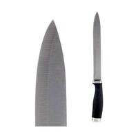 Küchenmesser Kinvara Schwarz Silberfarben Edelstahl Kunststoff 3,5 x 33 x 2 cm 33 x 2 x 3,5 cm (12 Stück)