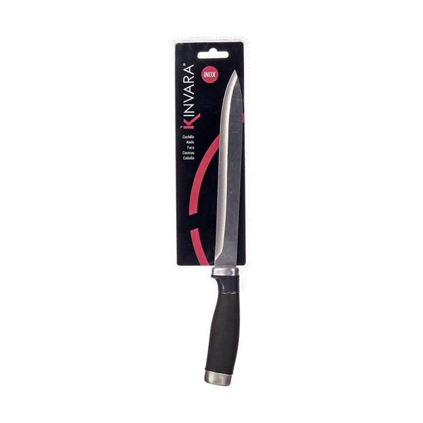 Küchenmesser Kinvara Schwarz Silberfarben Edelstahl Kunststoff 3,5 x 33 x 2 cm 33 x 2 x 3,5 cm (12 Stück)