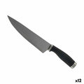 Küchenmesser Kinvara Schwarz Silberfarben Edelstahl Kunststoff 5 x 2 x 33 cm 5 x 33 x 2,5 cm (12 Stück)