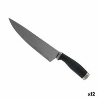 Küchenmesser Kinvara Schwarz Silberfarben Edelstahl Kunststoff 5 x 2 x 33 cm 5 x 33 x 2,5 cm (12 Stück)