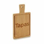 Tablett für Snacks Kinvara Schwarz Holz 11 x 1 x 19,5 cm 11 x 19 x 1,5 cm Mit Griff (48 Stück)