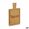 Tablett für Snacks Kinvara Schwarz Holz 11 x 1 x 19,5 cm 11 x 19 x 1,5 cm Mit Griff (48 Stück)