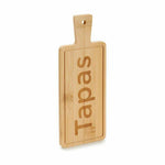 Tablett für Snacks Kinvara Schwarz Holz 9 x 1 x 23 cm 23 x 1 x 9 cm Mit Griff (48 Stück)