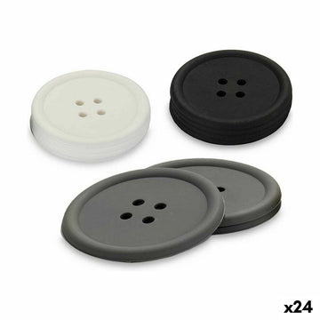 Untersetzer Kinvara Weiß Schwarz Grau Silikon Kunststoff Schaltfläche 9 x 2 x 9 cm 8,8 x 8,8 x 0,05 cm 8 x 0,05 x 8 cm 9 x 1,8 x