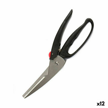 Kräuterschere Kinvara Schwarz Stahl Kunststoff 24,5 x 2 x 7,5 cm (12 Stück)