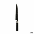 Küchenmesser Kinvara Schwarz Silberfarben Edelstahl Kunststoff 3,5 x 33,3 x 2,2 cm 33,5 x 2,2 x 3,5 cm Marmor (12 Stück)