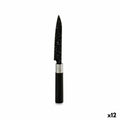Küchenmesser Kinvara Schwarz Edelstahl Kunststoff 2,5 x 24 x 2,5 cm Marmor (12 Stück)