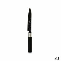 Küchenmesser Kinvara Schwarz Edelstahl Kunststoff 2,5 x 24 x 2,5 cm Marmor (12 Stück)
