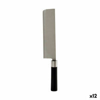 Küchenbeil Kinvara Schwarz Silberfarben Edelstahl Kunststoff 5,6 x 2,5 x 33 cm 33 x 2,5 x 5,6 cm (12 Stück)