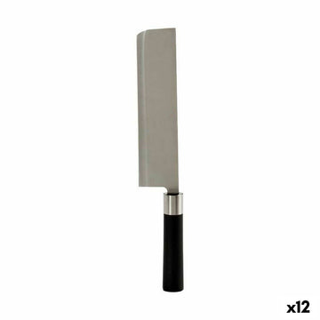 Küchenbeil Kinvara Schwarz Silberfarben Edelstahl Kunststoff 5,6 x 2,5 x 33 cm 33 x 2,5 x 5,6 cm (12 Stück)