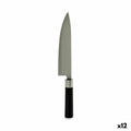 Küchenmesser Kinvara Schwarz Silberfarben Edelstahl Kunststoff 5 x 33,5 x 2,3 cm 33,5 x 2 x 5 cm (12 Stück)