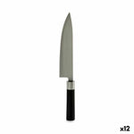 Küchenmesser Kinvara Schwarz Silberfarben Edelstahl Kunststoff 5 x 33,5 x 2,3 cm 33,5 x 2 x 5 cm (12 Stück)