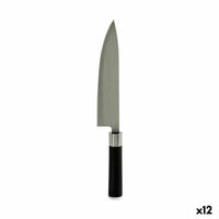 Küchenmesser Kinvara Schwarz Silberfarben Edelstahl Kunststoff 5 x 33,5 x 2,3 cm 33,5 x 2 x 5 cm (12 Stück)