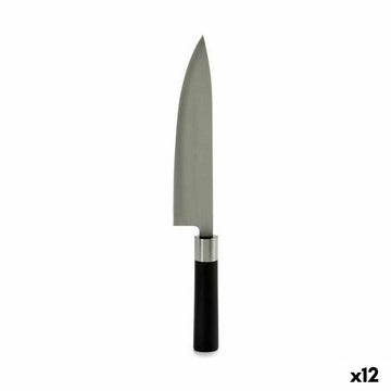 Küchenmesser Kinvara Schwarz Silberfarben Edelstahl Kunststoff 5 x 33,5 x 2,3 cm 33,5 x 2 x 5 cm (12 Stück)