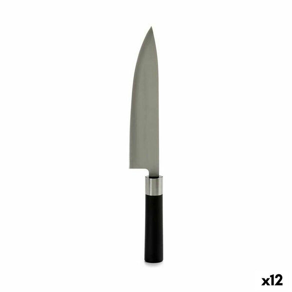 Küchenmesser Kinvara Schwarz Silberfarben Edelstahl Kunststoff 5 x 33,5 x 2,3 cm 33,5 x 2 x 5 cm (12 Stück)