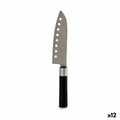 Küchenmesser Kinvara Schwarz Silberfarben Edelstahl Kunststoff 5 x 30 x 2,5 cm (12 Stück)