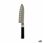 Küchenmesser Kinvara Schwarz Silberfarben Edelstahl Kunststoff 5 x 30 x 2,5 cm (12 Stück)