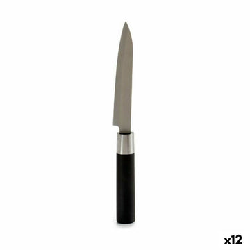 Küchenmesser Kinvara Schwarz Silberfarben Edelstahl Kunststoff 2,7 x 24,3 x 1,8 cm (12 Stück)