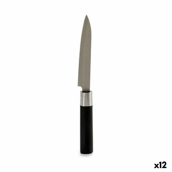 Küchenmesser Kinvara Schwarz Silberfarben Edelstahl Kunststoff 2,7 x 24,3 x 1,8 cm (12 Stück)
