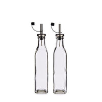 Öl- und Essig-Set Vivalto WJ7069-M WJ7069-M Durchsichtig Metall Glas Silikon Edelstahl Kristall Kunststoff 300 ml 10,5 x 26 x 5,