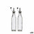 Öl- und Essig-Set Vivalto WJ7069-M WJ7069-M Durchsichtig Metall Glas Silikon Edelstahl Kristall Kunststoff 300 ml 10,5 x 26 x 5,
