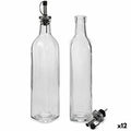 Öl- und Essig-Set Vivalto WJ6079-L WJ6079-L Durchsichtig Glas Silikon Edelstahl Kristall 500 ml 2 x 50 ml 5,7 x 29,5 x 5,7 cm 12