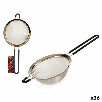 Sieb Kinvara Schwarz Grau Silikon Edelstahl 10,5 x 5 x 26 cm 26 x 26 x 4 cm 10,5 x 26 x 4 cm (36 Stück)